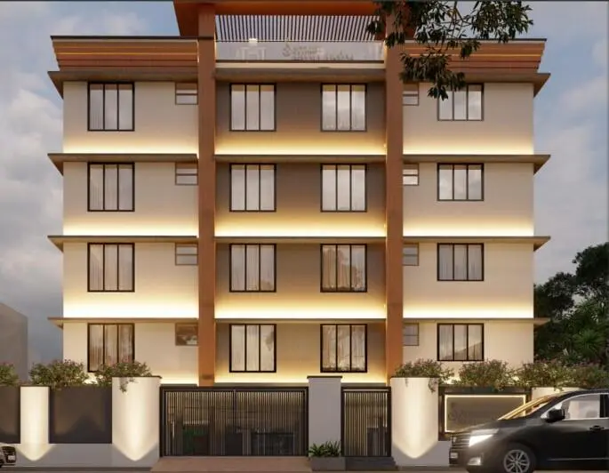 Modern Apartments in Madurai - Architectural Perspective 1