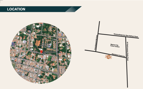 Southern Raj Elites - Location & Neighborhood in Vishwanathapuram, Madurai