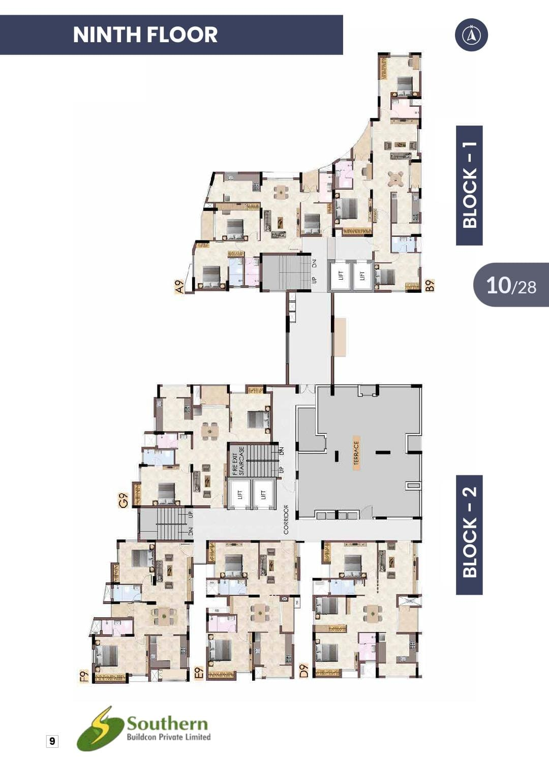 BVK Brindhavan - 3 BHK Layout Plan 2